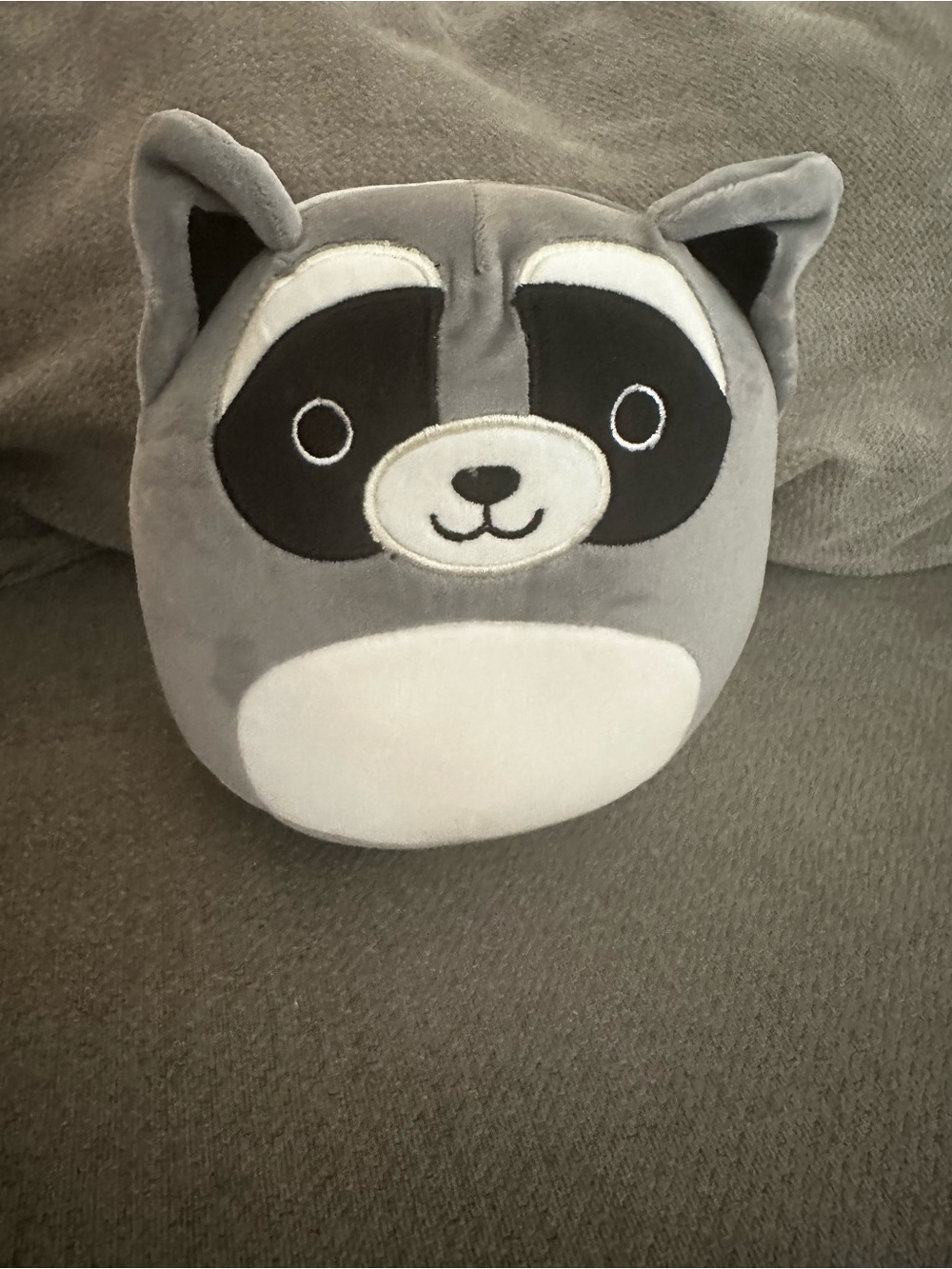 Cute Gray and White Raccoon Plush Stuffed Animal - Soft Cuddly Kids Toy